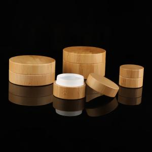 China Silkscreen 30g Plastic Covering Wooden Cosmetic Containers wholesale