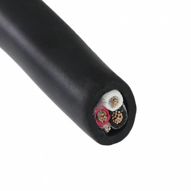 45463bk005-Nd Alpha Wire Cable 3cond 20awg Blk Shld 100'