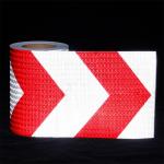 Red And White Arrow Prism Crystal Lattice Reflective Warning Sheeting