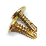 Yellow Zinc Pan Head Self Drilling Metal Screws Corrosion Resistant