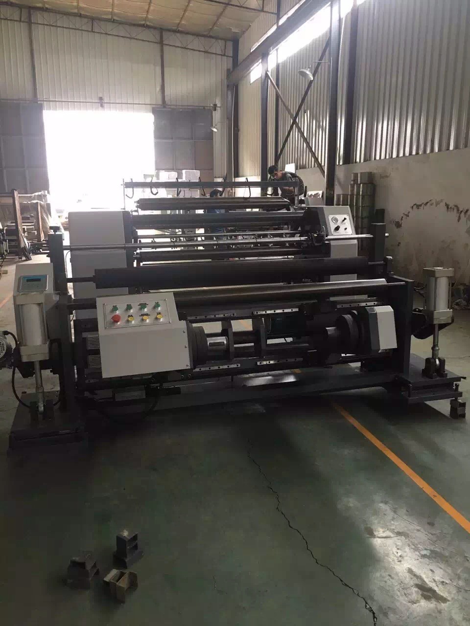 PE Laminated Film Slitting Rewinder Machine Aluminum Foil 120m/Min