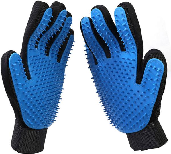 Quality Silicone Cat Dog Grooming Gloves For Pet Massage Deshedding for sale