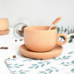 China Beech Wooden Drinking Cups 250ml Wine Cocktails Mixed Drinks Beer Wooden Mug wholesale