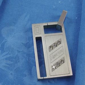 China 316L Stainless Steel Rectangle Square Shaped Necklace Pendant LPS0107 wholesale