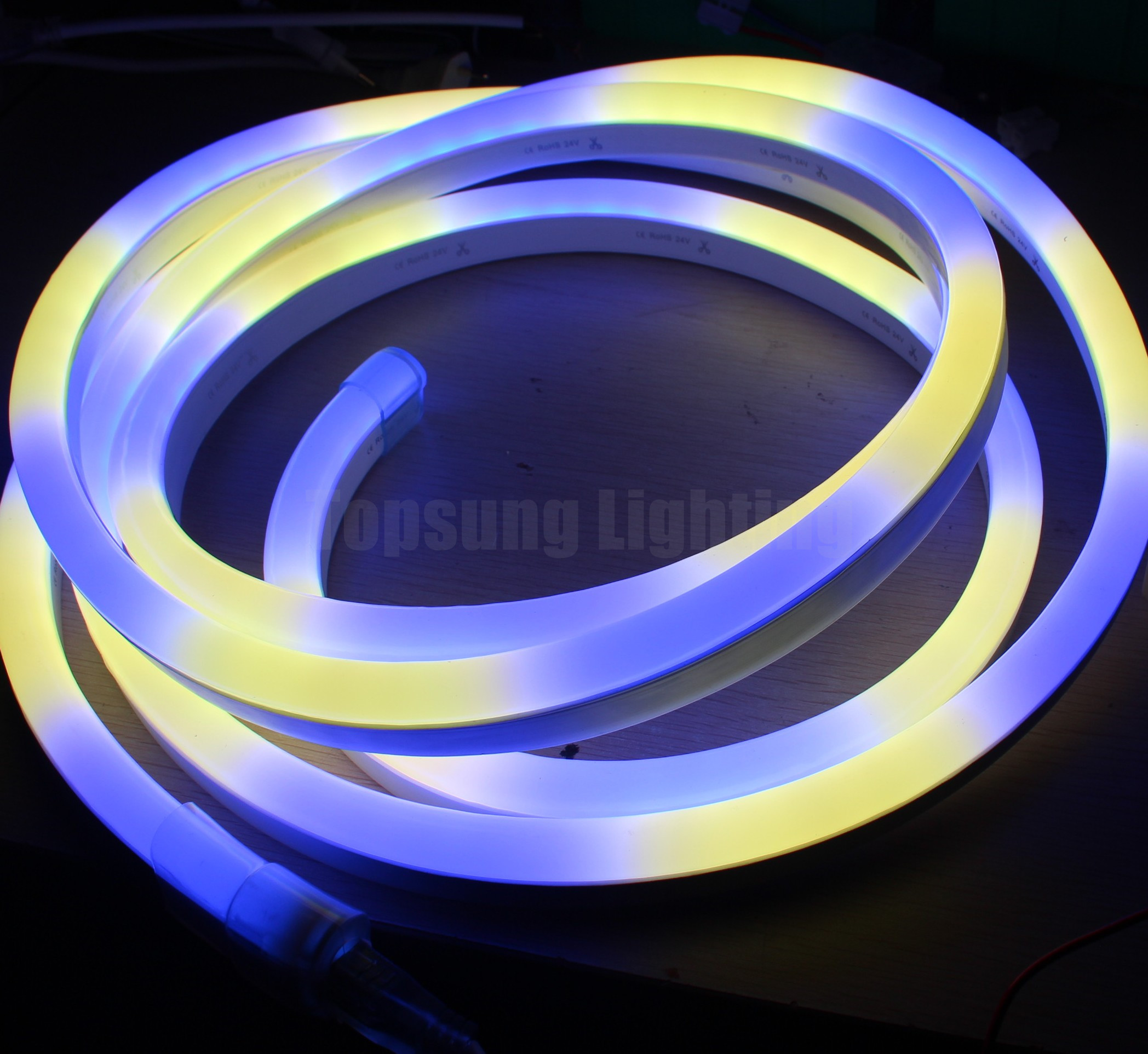 Programmable digital RGB neon Flex Lights rope strip mini Flat 11x19mm 10pixel/M