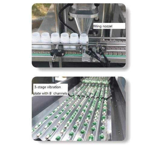Tablet Capsule Counting And Packing Machine Multi Vibration Plate Bottle Packaging Machine