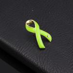 Wholesale Breast Cancer Awareness Brooch Pins Blue Yellow Pink Ribbon Teal