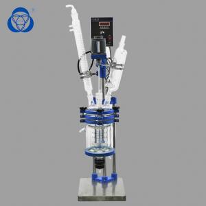 China Stainless Steel Jacketed Glass Reactor Vessel High Efficient Smooth Operation wholesale