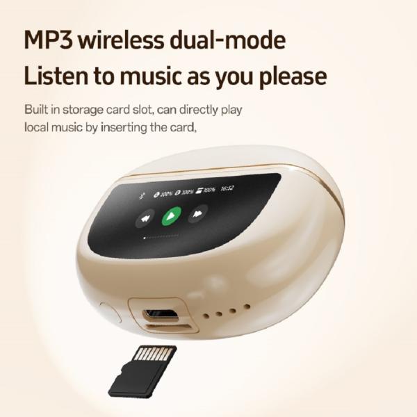 Wireless Earphones Bluetooth 5.4 Touch-Control ANC Earphone 500mAh Fast Charge TWS Black White Complexion