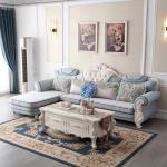 Light Leather Hotel Room Sofa Combination Modern Living Room Sofa