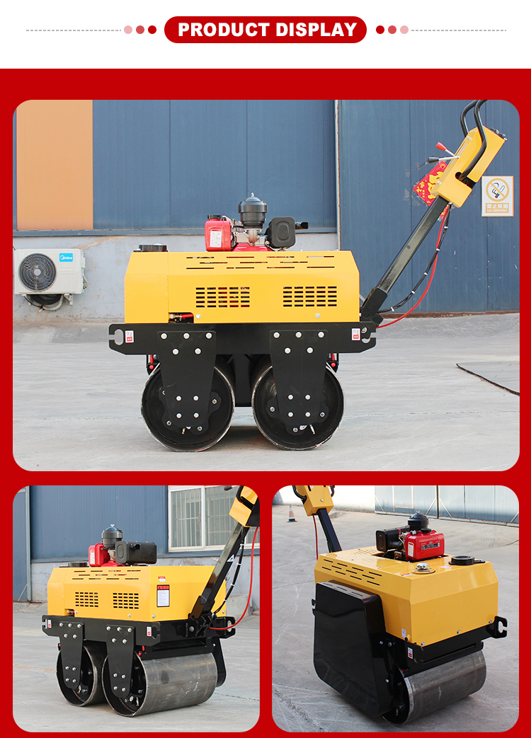 600mm Compaction Width Handheld Soil Compactor Machine with 2.5L Fuel Tank Capacity