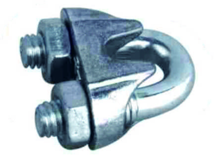 DR-7300Z Steel Wire Rope Adjustable Clamp Galvanized Metal Clips For Rope