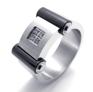 China Tagor Jewelry Super Fashion 316L Stainless Steel Casting Ring PXR271 wholesale
