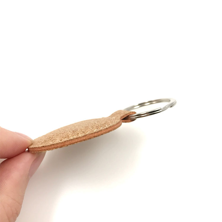 Round Leather Key Chains