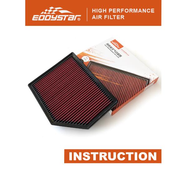 High-filtration efficiency EDDYSTAR air filter car fit for Mini R50 Mini CooperR50 Cooper CabrioR52 ES9911