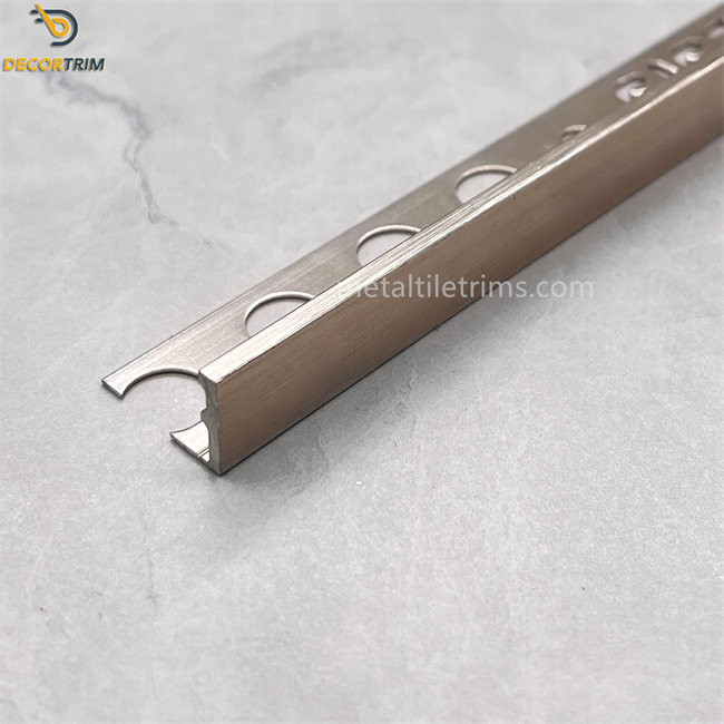 Aluminium Tile Trim L Edge Gold Color 12.2mm*2.5m 6063 T5