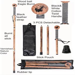 China Lightweight Handmade Wooden Hiking Sticks Straight Handle wholesale