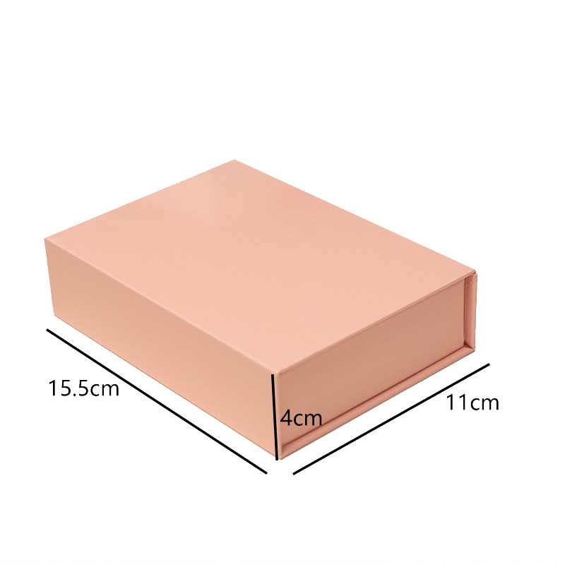 High Glossy Pink Chipboard Magnetic Closure Gift Box