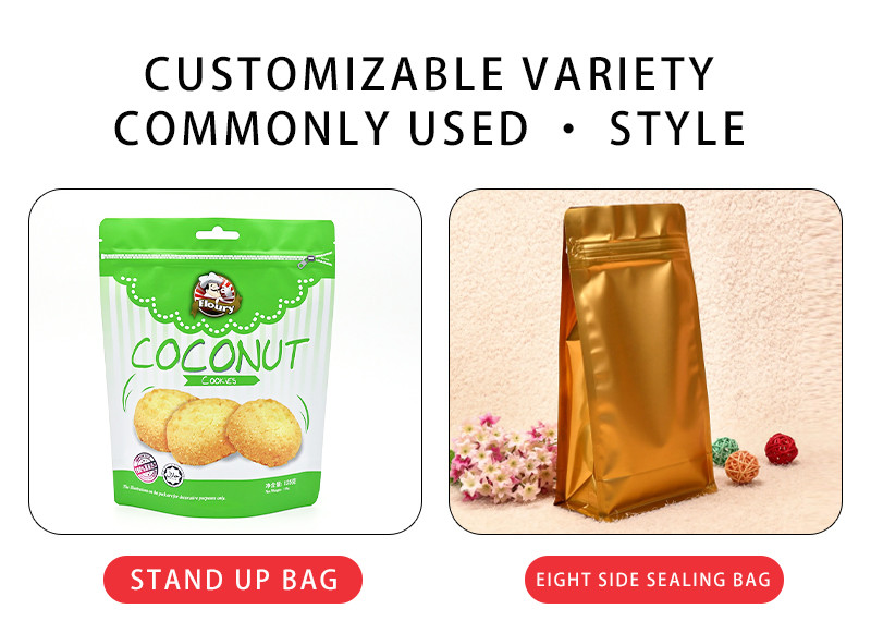 Personalized Biscuit Packaging Custom Ziplock Bags With Airtight Seal