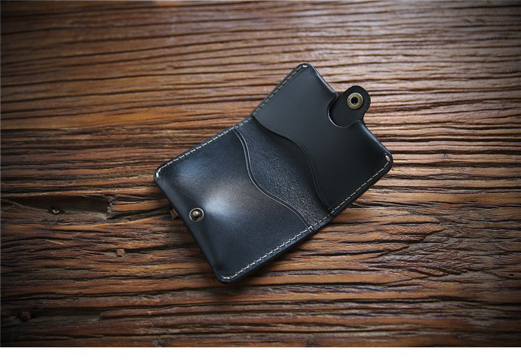 End Horse Patent Leather Slim Small Wallet with Minimalist Design and GENUINE LEATHER