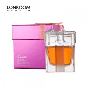 China A Wish LONKOOM Pink perfume for women original 100ml EDP Floral–Fruity scent perfume factory long lasting low price wholesale