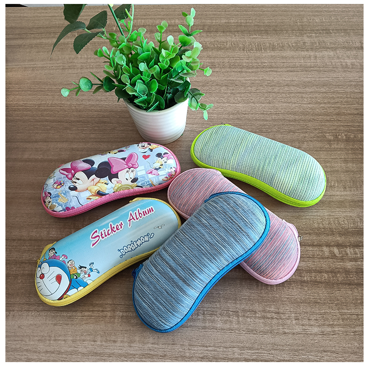 Oem Logo Custom Made Durable EVA Glasses Case With Zipper 162*80*60mm