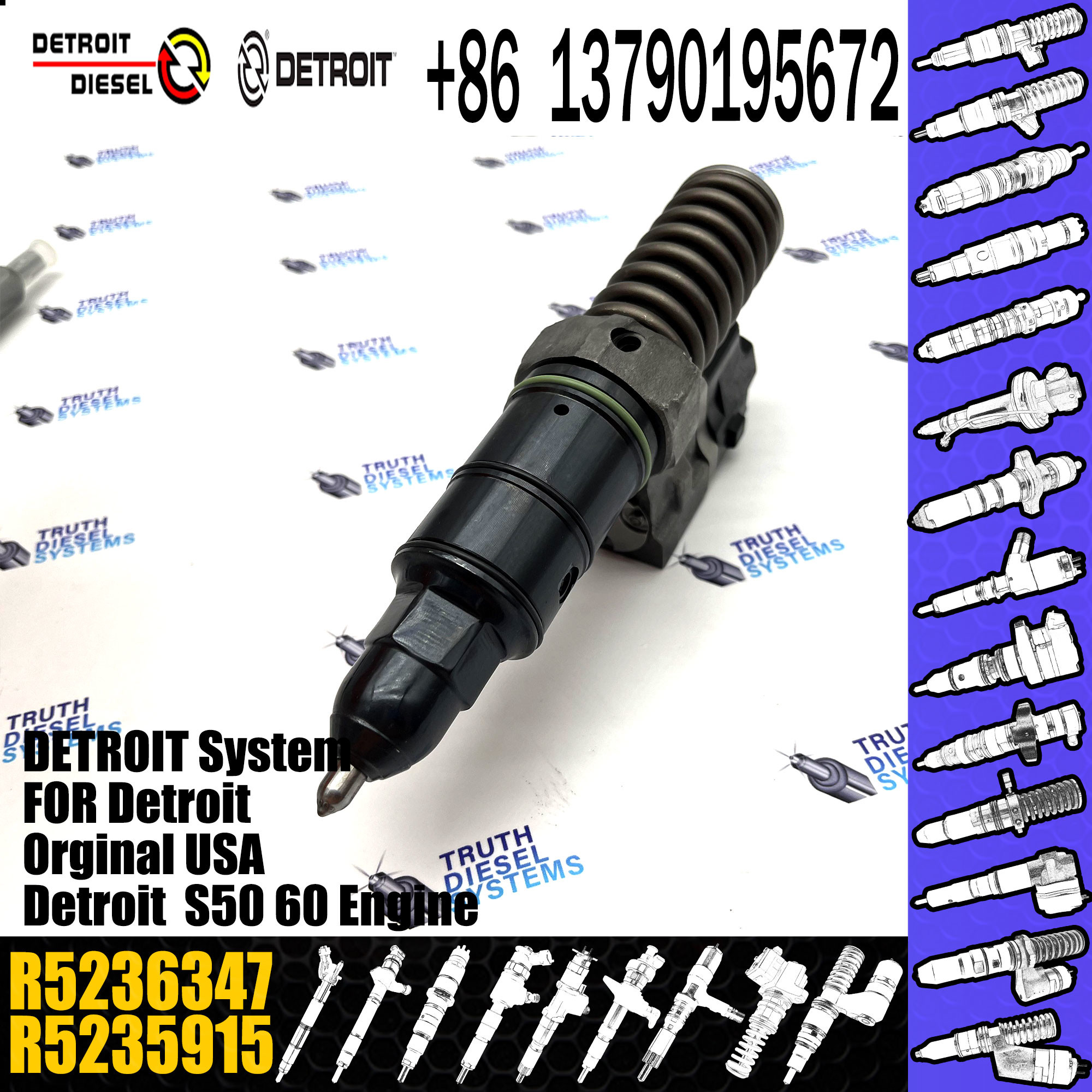 Remanufactured Diesel Fuel Injector R5235915 R5236347 R5236977