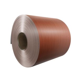 China Eco Friendly Wooden Surface Coated Aluminium Coil Wooden Aluminum Coil wholesale