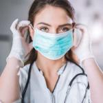 Clinic Disposable Face Mask Blue And White Surgical Dust Mask Anti Conrovirus