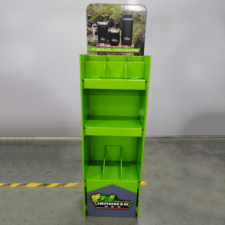 Easy Assembly Cardboard Display Stand Mug Display Stand For Supermarket Promotion