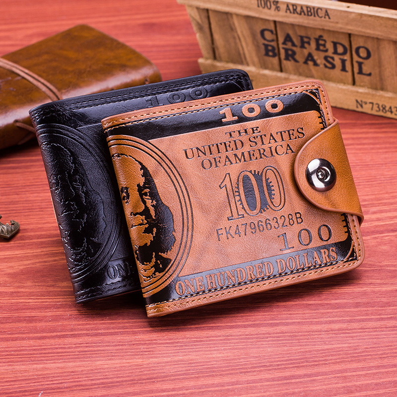 2022 Design US 100 Dollar Thin Wallet Men's Fashion Waterproof Unisex Nylon Letter Decoration