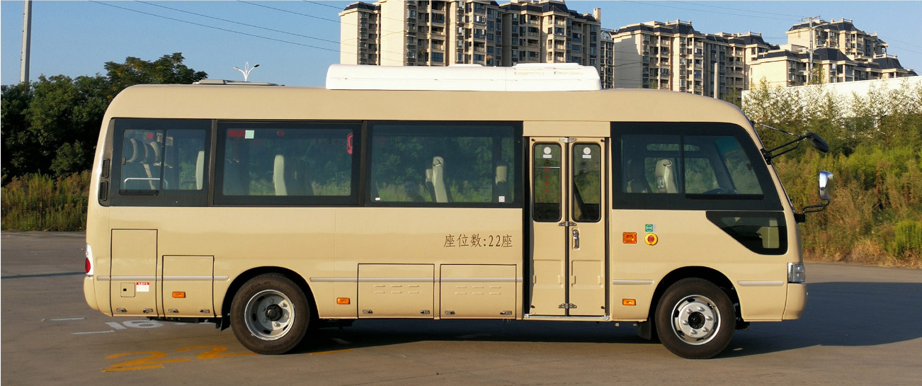 Jiangling 10-22-Seater Pure Electric Tourist Bus Transportation Reception Bus With 300 Kilometers Range