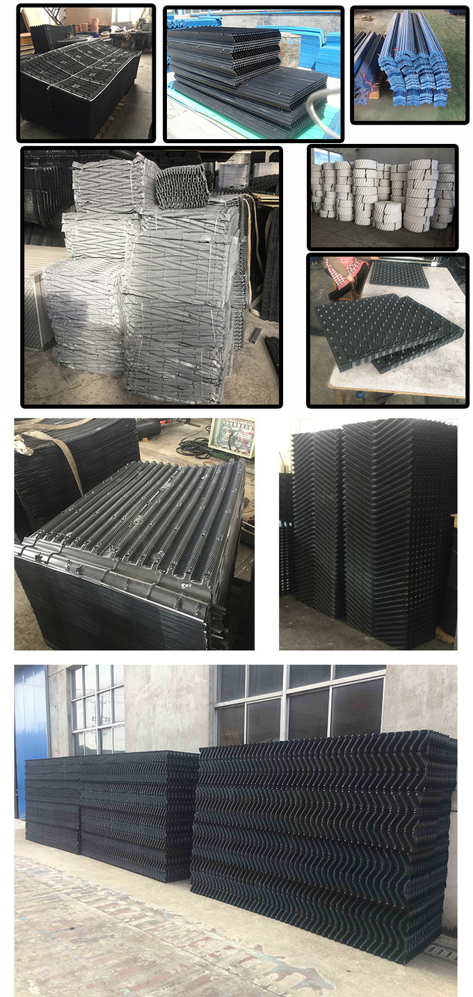 Honeycomb PVC Sheet Cooling Tower Filler Replacement Media 850mm 1000mm 6
