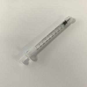 China Far Infrared Disposable 1ml Luer Lock Syringe With Needle wholesale