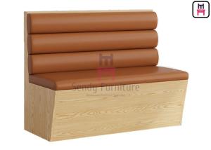 China 3 Channles Back Melamine Structure Upholstered Restaurant Booth wholesale