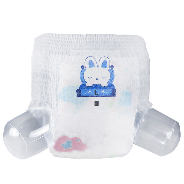 Hydrophilic Spunbond Pull Up Baby Diaper Small Size Wetness Indicators