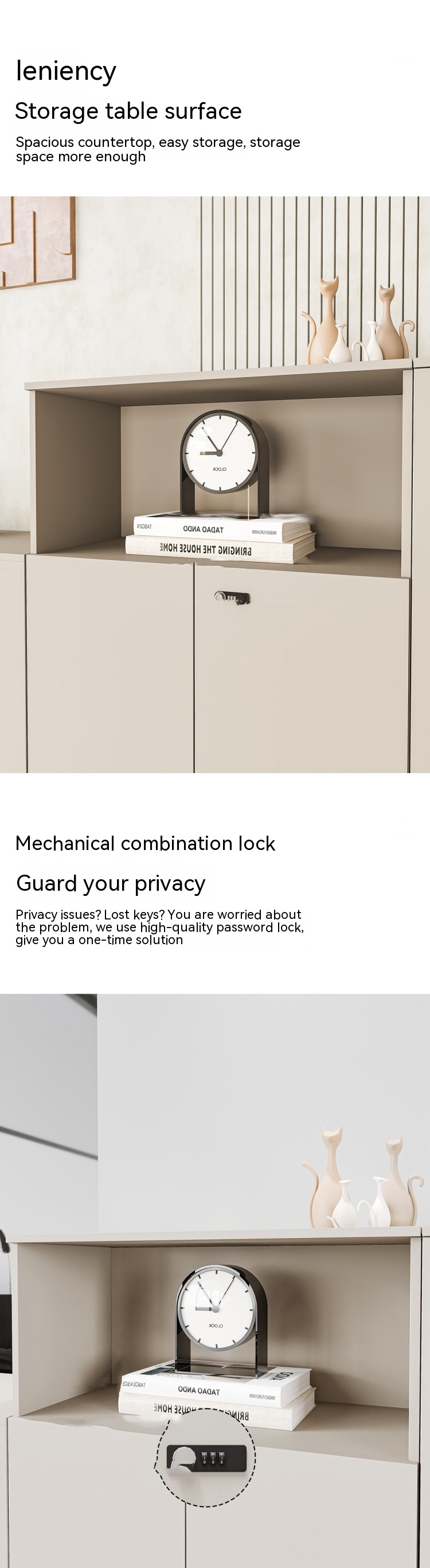 Secure Combination Lock File Room Data Cabinet for Company Break Room Pantry Storage