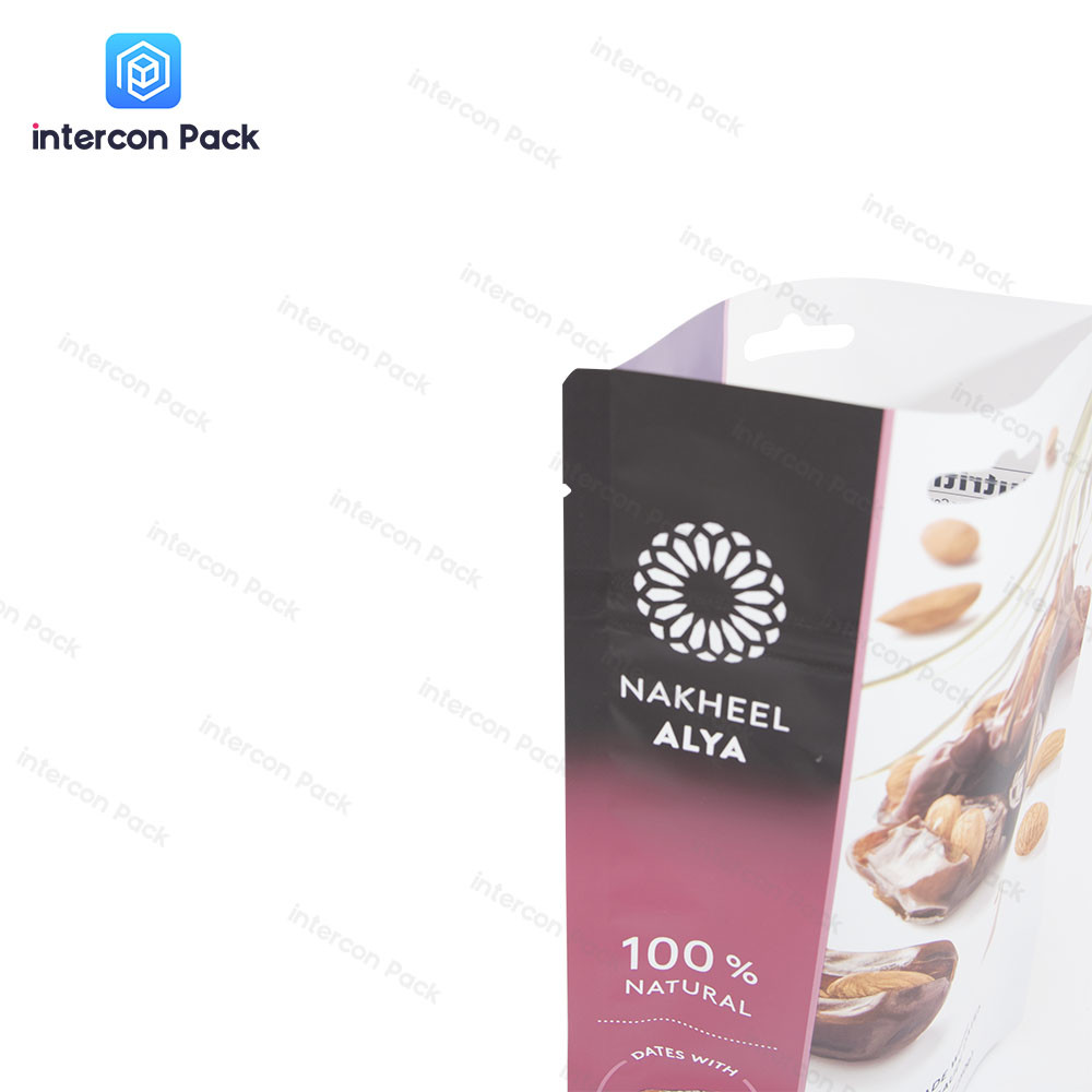 Light Weight Reusable Polyester Gusset Packaging Bag For Snack Nut