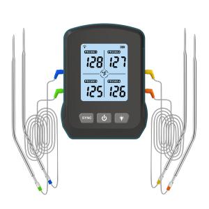 China Rechargeable Wireless Meat Thermometer With 4 Probes BBQ Grill wholesale