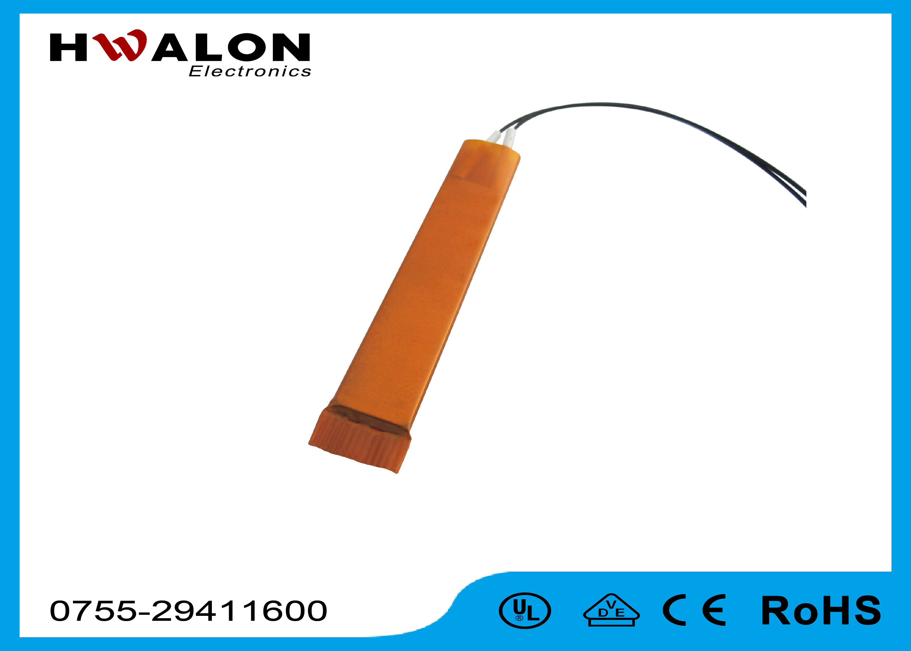 12v 150w Electric PTC Ceramic Heating Component ISO 9001 Approved For Air Heater