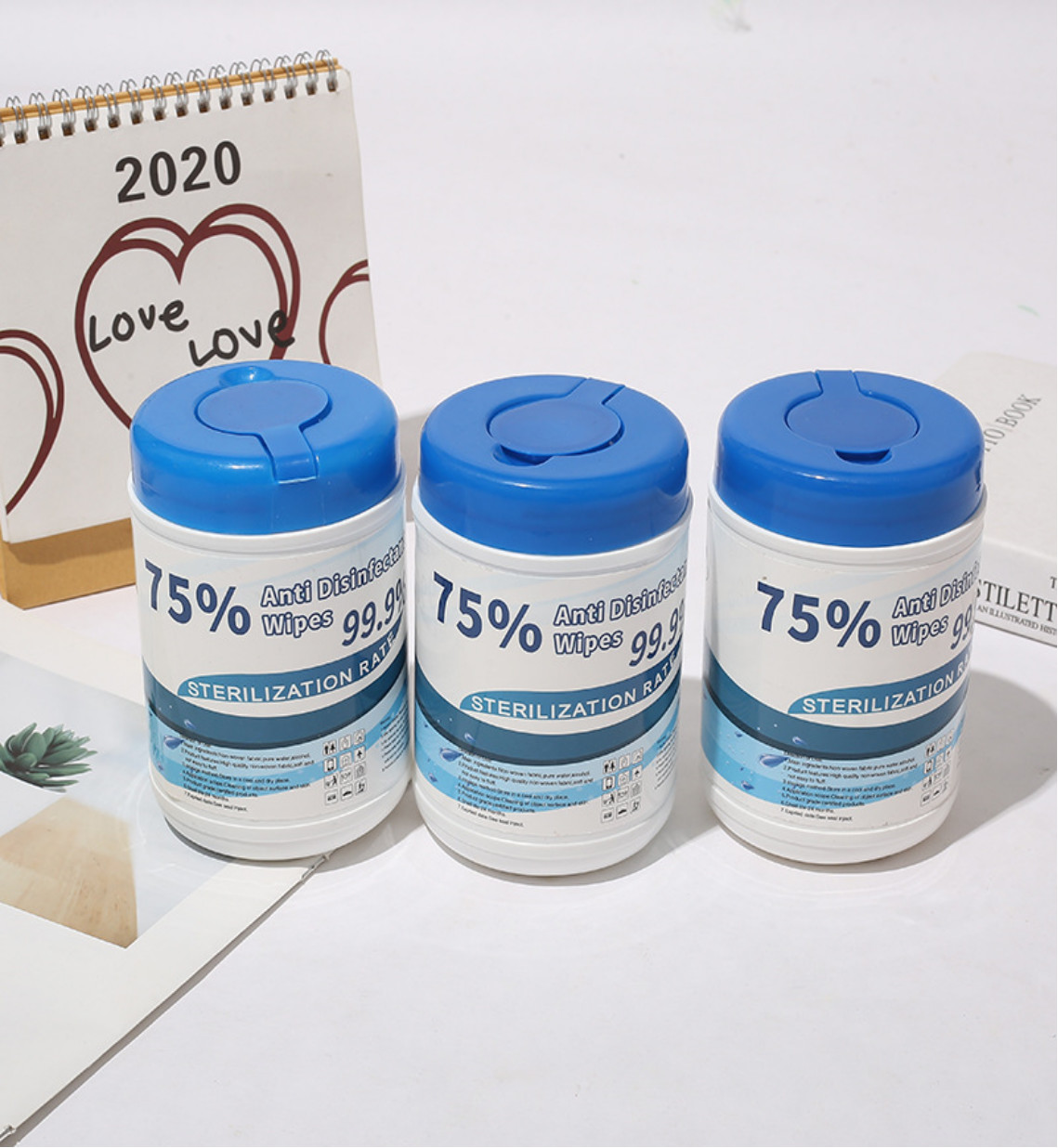 75 Percent Alcohol Wipes 60-100pcs/barrel ISO CE FDA Approved