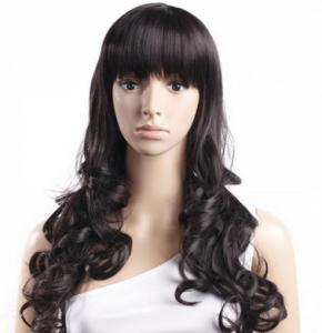 China Black Body Wave High Temperature Fiber Wig For Women Extra Long wholesale