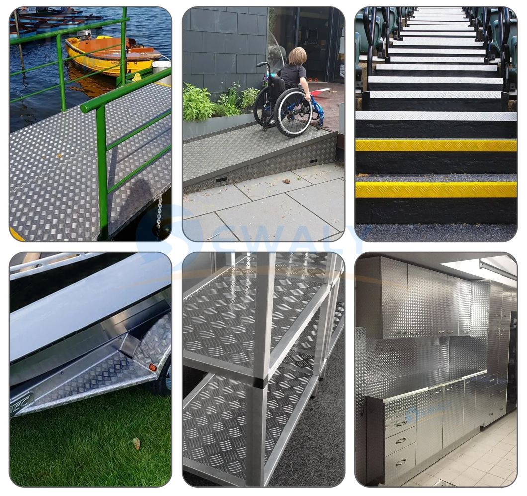 Manufacturer 6061 5083 Anti-Slip Aluminum Alloy Roll Embossed Chequered Aluminum Coils