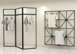 Fashionable Style Clothing Display Rack / Metal Retail Clothes Display Stands