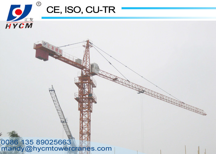 10tons Travelling Tower Crane with Base With Ballast Type Foundation and 1.8ton Tip Load