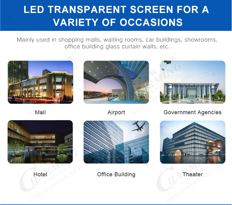 Full Color Transparent LED Video Wall 1000X500mm P3.91 Outdoor LED Display Cabinet