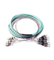 Outdoor Pre Terminated Fiber Optic Cable LC E2000 APC With Pulling Sock