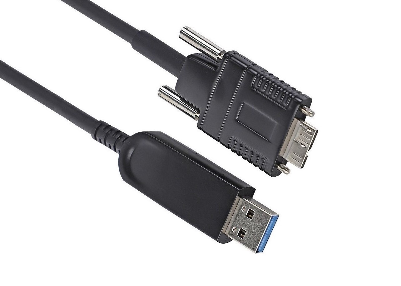 26AWG A To Micro B 50m 5Gbps USB 3.0AOC Cable