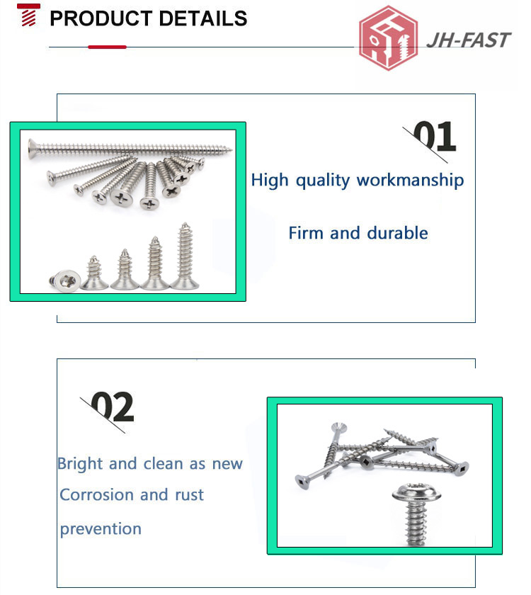 Metric Black Zinc Finish Steel Self-Tapping Cross Pan Head Torx Hexagon Socket Screws