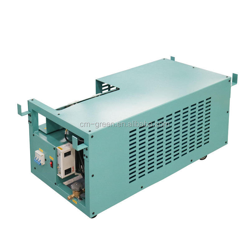 Oil Free Refrigerant Recovery Unit AC Recharge Machine 2HP R134a R410A Gas Recoery Charging Machine